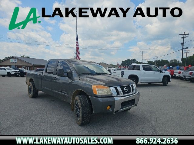 Silver (Smoke Metallic) 2008 Nissan Titan Pickup Truck 5-Speed Automatic
