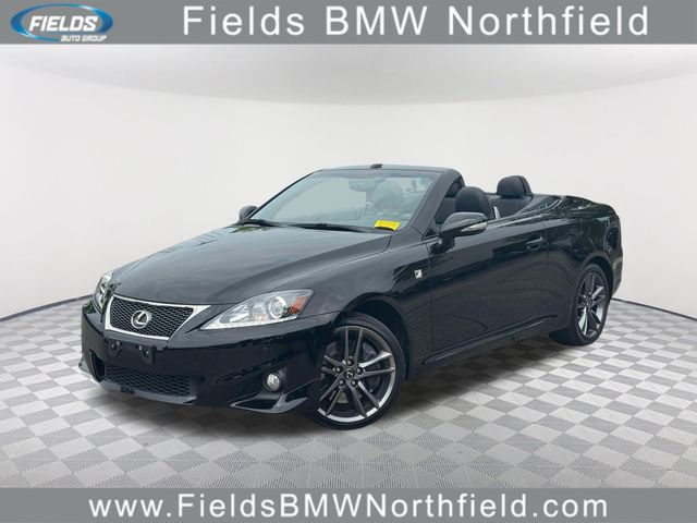 Black (Obsidian) 2013 Lexus IS Convertible Rear-Wheel Drive 6-Speed Automatic