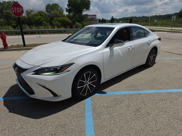 Eminent White Pearl 2023 Lexus ES Hybrid Sedan Front-Wheel Drive Continuously Variable Transmission