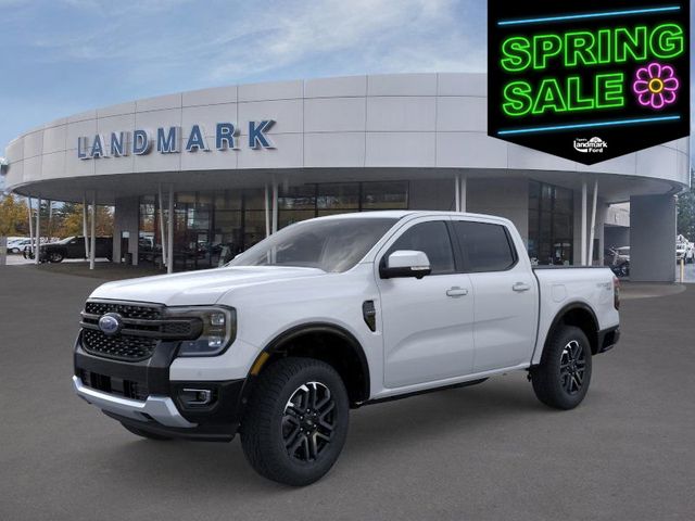Oxford White 2025 Ford Ranger Lariat SuperCrew 4WD Pickup Truck Four-Wheel Drive Automatic