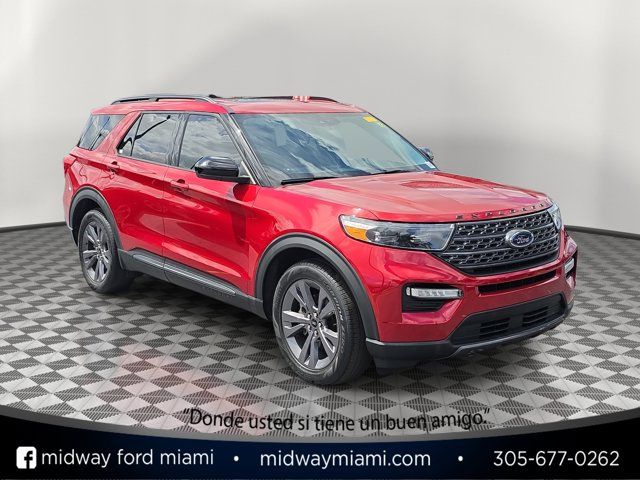 Red Metallic 2023 Ford Explorer XLT RWD SUV / Crossover Rear-Wheel Drive Automatic