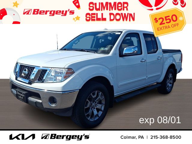 Glacier White 2016 Nissan Frontier Pickup Truck Four-Wheel Drive 5-Speed Automatic Overdrive