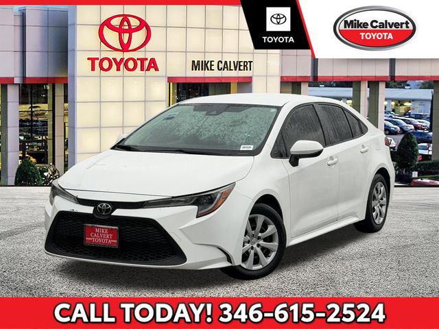 Super White 2021 Toyota Corolla LE FWD Sedan Front-Wheel Drive Continuously Variable Transmission