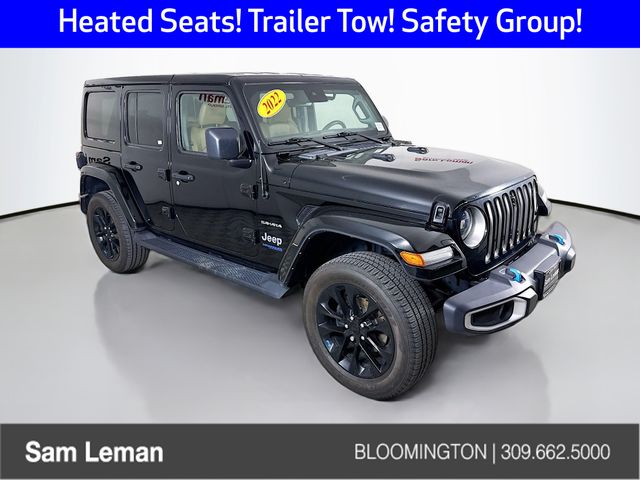 Black Clearcoat 2022 Jeep Wrangler 4xe Sahara 4WD SUV / Crossover Four-Wheel Drive 8-Speed Automatic