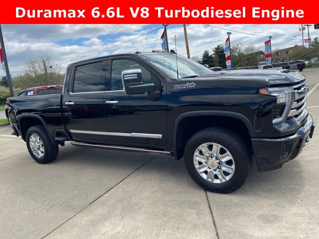 Black 2024 Chevrolet Silverado 2500HD High Country Crew Cab 4WD Pickup Truck Four-Wheel Drive Automatic