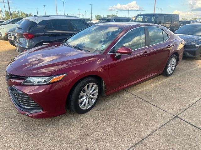 Red (Ruby Flare Pearl) 2019 Toyota Camry Sedan Front-Wheel Drive 8-Speed Automatic