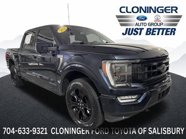 Blue Metallic 2023 Ford F-150 Pickup Truck Four-Wheel Drive Automatic