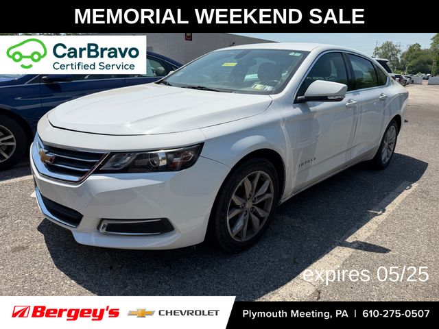 Summit White 2017 Chevrolet Impala LT FWD Sedan Front-Wheel Drive 6-Speed Automatic