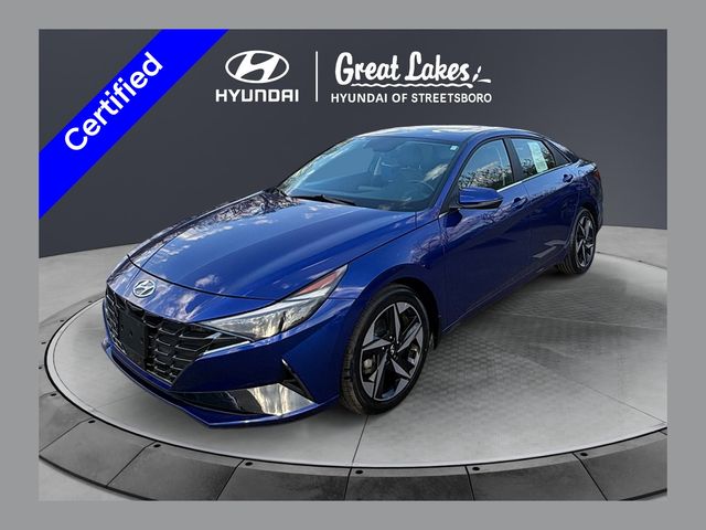 Intense Blue 2023 Hyundai Elantra Limited FWD Sedan Front-Wheel Drive Continuously Variable Transmission