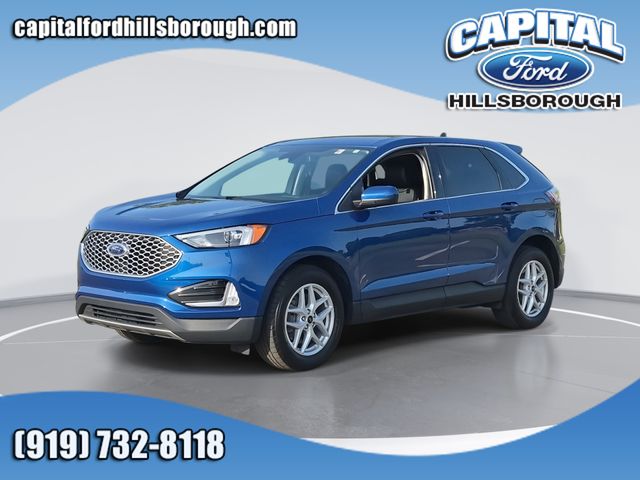 Blue Metallic 2024 Ford Edge SUV / Crossover All-Wheel Drive 8-Speed Automatic
