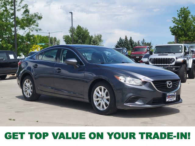 Meteor Gray Mica 2016 Mazda MAZDA6 i Sport Sedan Front-Wheel Drive 6-Speed Manual