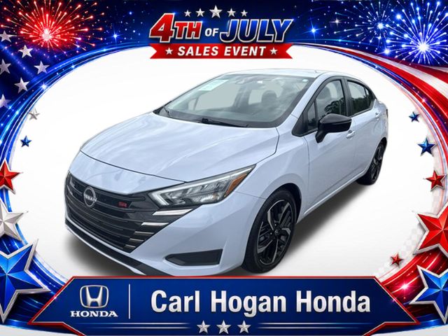 Pearl 2024 Nissan Versa Sedan Front-Wheel Drive Continuously Variable Transmission
