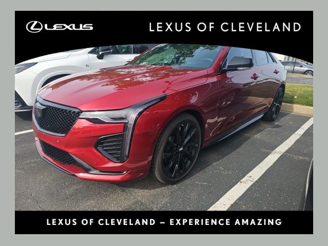 Radiant Red 2023 Cadillac CT4 V-Series AWD Sedan All-Wheel Drive Automatic