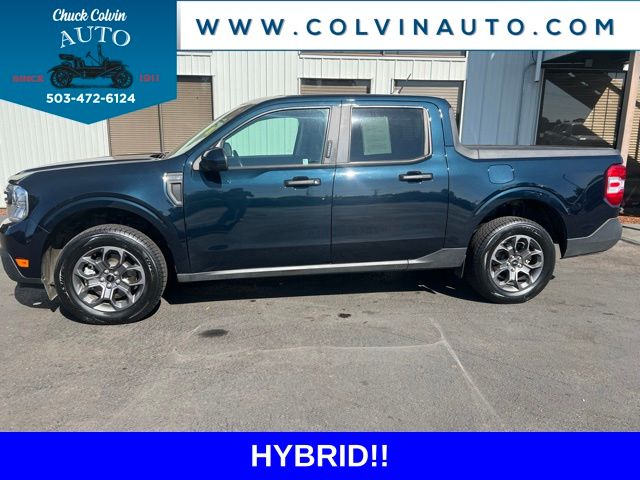 Alto Blue Tinted Clearcoat Metallic 2022 Ford Maverick Pickup Truck Front-Wheel Drive Continuously Variable Transmission