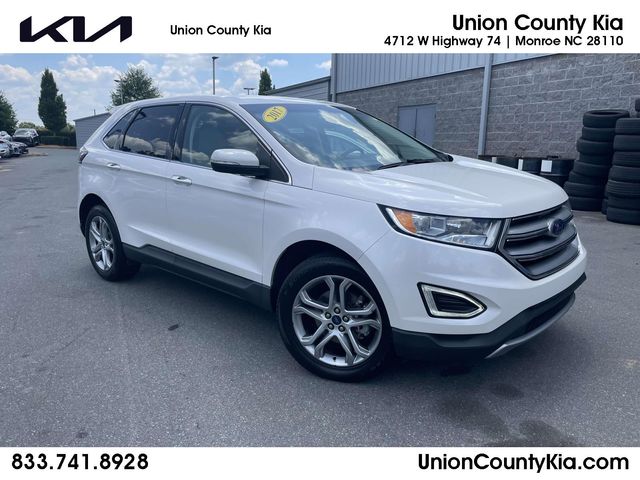 White Platinum Clearcoat Metallic 2017 Ford Edge SUV / Crossover Front-Wheel Drive 6-Speed Automatic