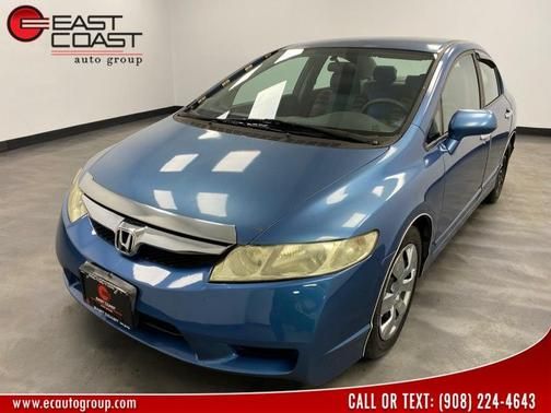 Royal Blue Pearl 2009 Honda Civic Sedan Front-Wheel Drive Automatic