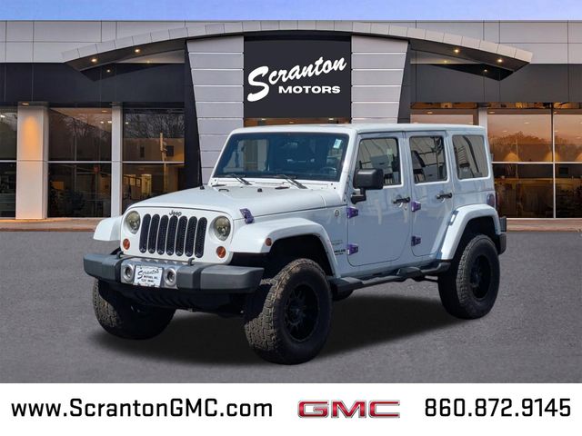 Bright White 2012 Jeep Wrangler Unlimited Sahara 4WD SUV / Crossover Four-Wheel Drive