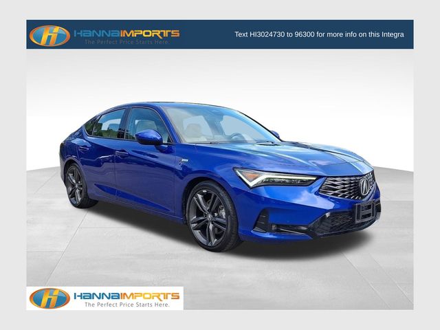 Apex Blue Pearl 2023 Acura Integra Sedan Front-Wheel Drive Continuously Variable Transmission