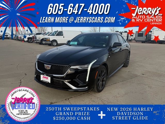 Black 2025 Cadillac CT4 Sport AWD Sedan All-Wheel Drive 8-Speed Automatic