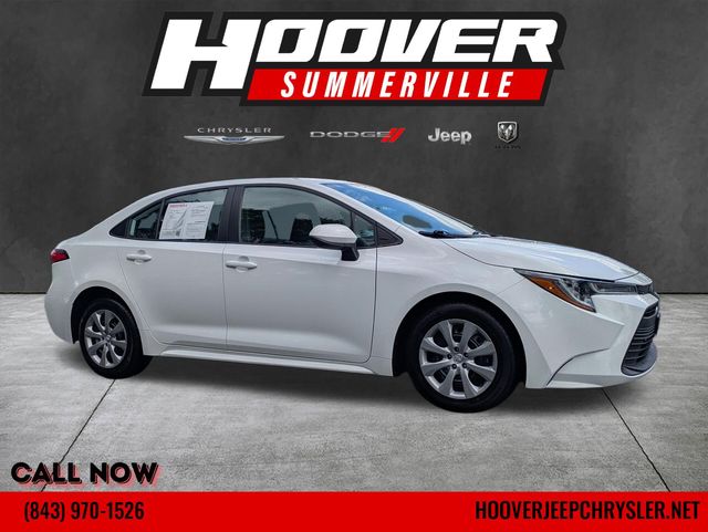 Ice Cap 2024 Toyota Corolla LE FWD Sedan Front-Wheel Drive Continuously Variable Transmission