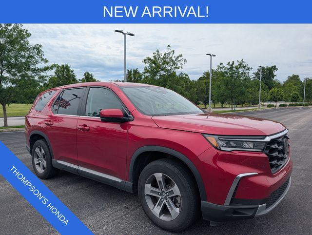 Radiant Red Metallic II 2023 Honda Pilot EX-L AWD with Captains Chairs SUV / Crossover All-Wheel Drive Automatic