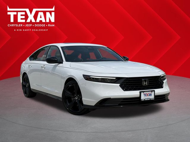 2025 Honda Accord Hybrid Sport-L White at River Oaks CDJR