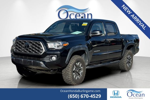 Midnight Black Metallic 2022 Toyota Tacoma TRD Off Road Double Cab 4WD Pickup Truck Four-Wheel Drive 6-Speed Automatic