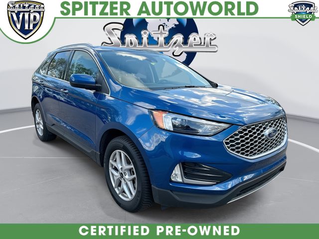 Blue Metallic 2024 Ford Edge SUV / Crossover All-Wheel Drive 8-Speed Automatic