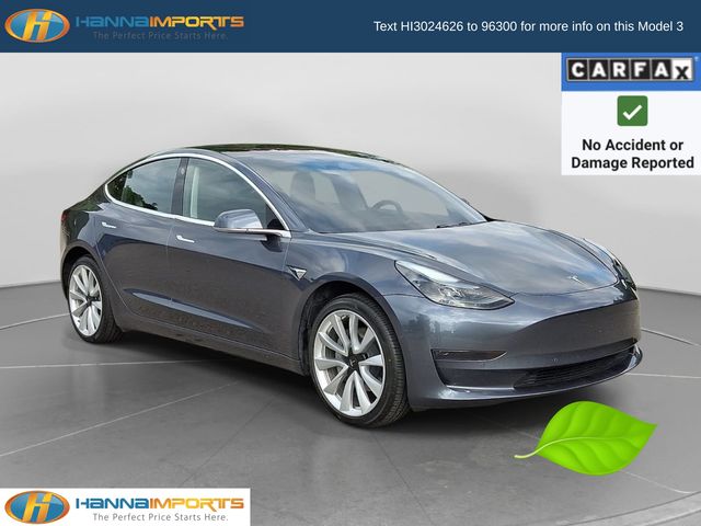Gray 2018 Tesla Model 3 Sedan Rear-Wheel Drive 1-Speed Automatic