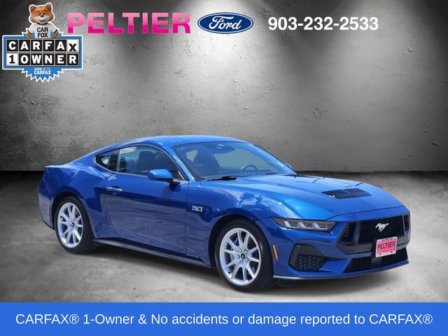 Blue Metallic 2024 Ford Mustang Coupe Rear-Wheel Drive Automatic