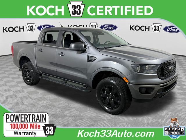 Gray Metallic 2022 Ford Ranger XLT SuperCrew 4WD Pickup Truck Four-Wheel Drive Automatic