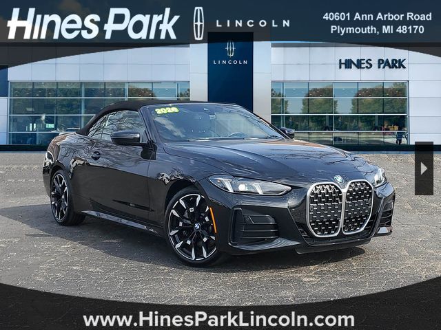 Black Sapphire Metallic 2026 BMW 4 Series 430i Convertible xDrive Convertible All-Wheel Drive 8-Speed Automatic