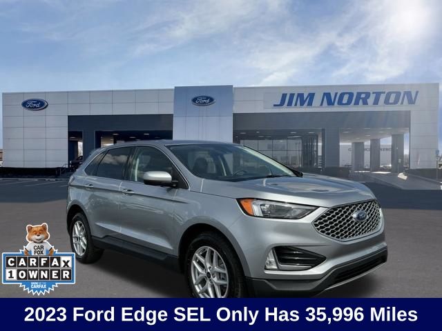 Iconic Silver Metallic 2023 Ford Edge SUV / Crossover All-Wheel Drive 8-Speed Automatic