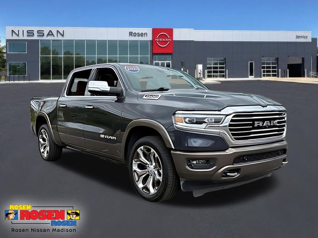 Gray (Maximum Steel Metallic Clearcoat) 2020 RAM 1500 Pickup Truck Four-Wheel Drive 8-Speed Automatic
