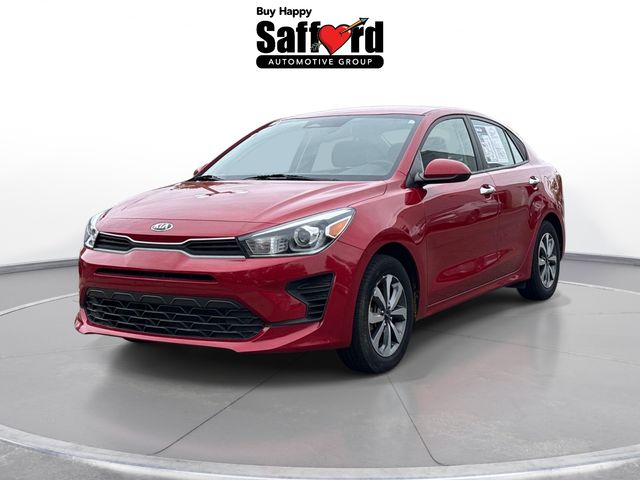 Currant Red 2023 Kia Rio S FWD Sedan Front-Wheel Drive Continuously Variable Transmission