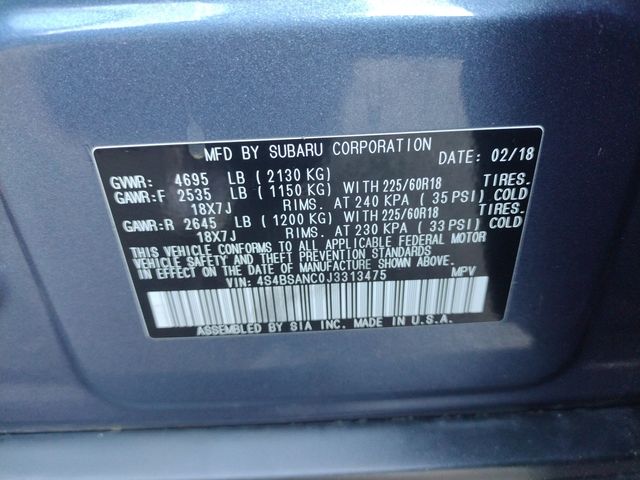 2018 Subaru Outback 2.5i photo