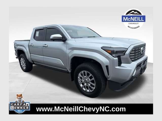 Celestial Silver Metallic 2025 Toyota Tacoma Limited Double Cab 4WD Pickup Truck Four-Wheel Drive 8-Speed Automatic