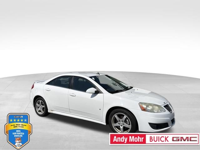 Summit White 2009 Pontiac G6 Sedan Front-Wheel Drive 4-Speed Automatic Overdrive