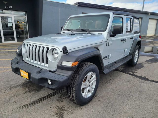 Silver Zynith Clearcoat 2022 Jeep Wrangler Unlimited Sport S 4WD SUV / Crossover Four-Wheel Drive 8-Speed Automatic