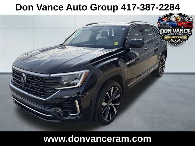 Black 2025 Volkswagen Atlas Cross Sport SEL Premium R-Line 4Motion SUV / Crossover All-Wheel Drive 8-Speed Automatic