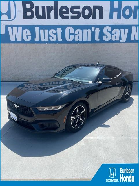 Shadow Black 2024 Ford Mustang Coupe Rear-Wheel Drive Automatic