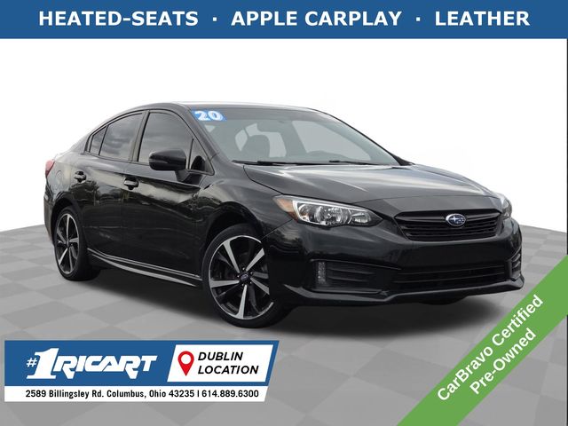 Crystal Black Silica 2020 Subaru Impreza 2.0i Sport Sedan AWD Sedan All-Wheel Drive Continuously Variable Transmission