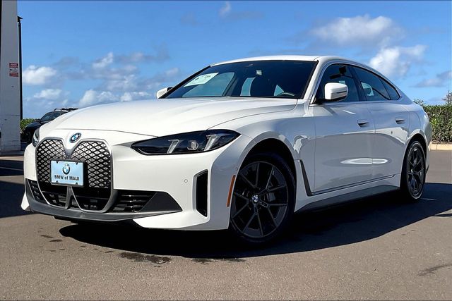 Alpine White 2025 BMW i4 eDrive40 Gran Coupe FWD Sedan Rear-Wheel Drive Automatic