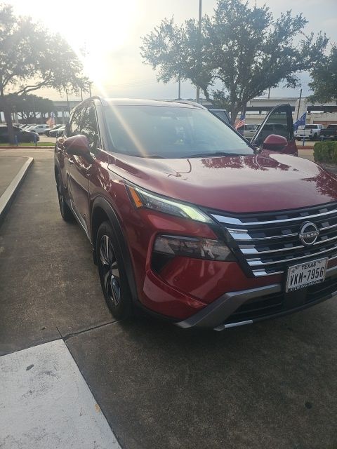 2024 Nissan Rogue SL Red at DeMontrond Ford