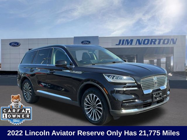 Infinite Black Metallic Clearcoat 2022 Lincoln Aviator Reserve AWD SUV / Crossover All-Wheel Drive Automatic