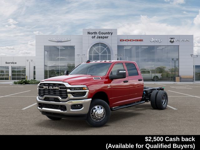 Flame Red Clearcoat 2026 RAM 3500 Chassis Pickup Truck Four-Wheel Drive 8-Speed Automatic