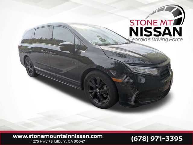 Crystal Black Pearl 2023 Honda Odyssey Sport FWD Minivan Front-Wheel Drive Automatic