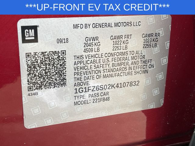 Used 2019 Chevrolet Bolt EV For Sale in Livonia, MI