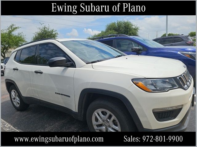 White Clearcoat 2018 Jeep Compass Sport FWD SUV / Crossover Front-Wheel Drive 6-Speed Automatic
