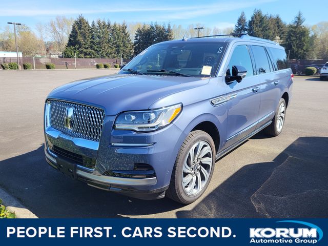 Ocean Drive Blue Metallic Tinted Clearcoat 2023 Lincoln Navigator L Reserve 4WD SUV / Crossover Four-Wheel Drive Automatic